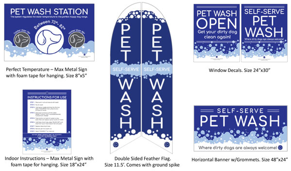Evolution Dog Wash Sign Package
