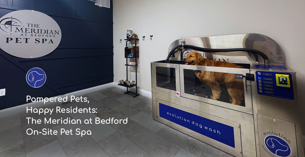 A Competitive Edge for Smaller Multifamily Communities: The Meridian at Bedford Embraces Pet-Friendly Living with Evolution Dog Wash